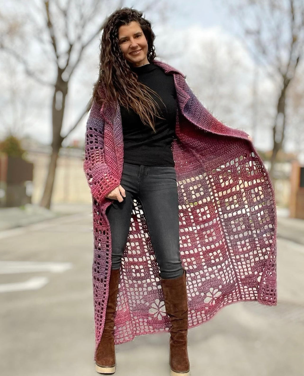 Cardigan floreado nuni